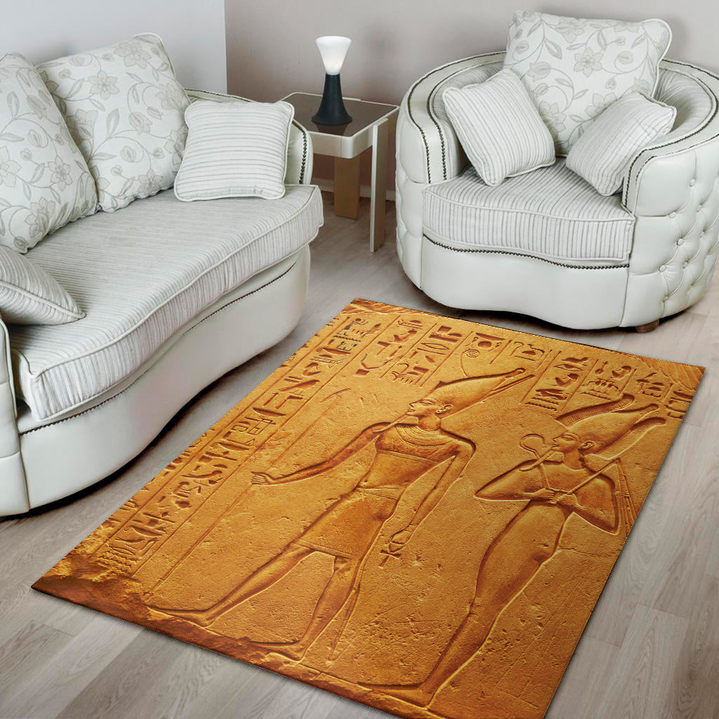 Ancient Egyptian Gods Print Area Rug