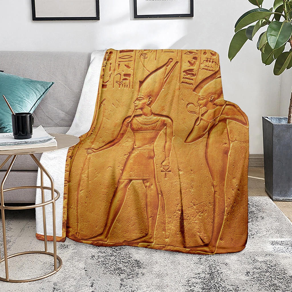 Ancient Egyptian Gods Print Blanket