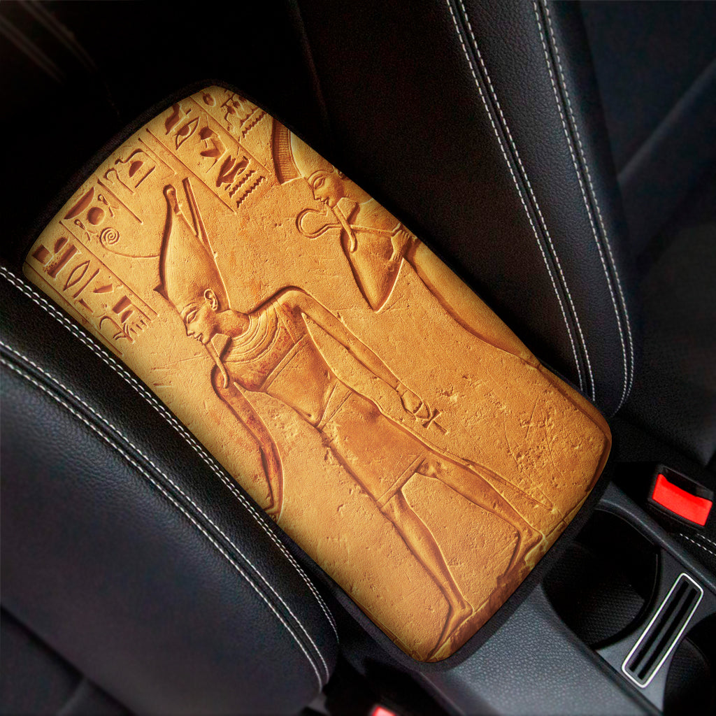 Ancient Egyptian Gods Print Car Center Console Cover