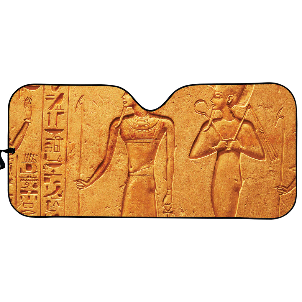 Ancient Egyptian Gods Print Car Sun Shade