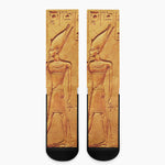 Ancient Egyptian Gods Print Crew Socks