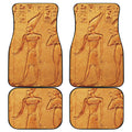 Ancient Egyptian Gods Print Front and Back Car Floor Mats