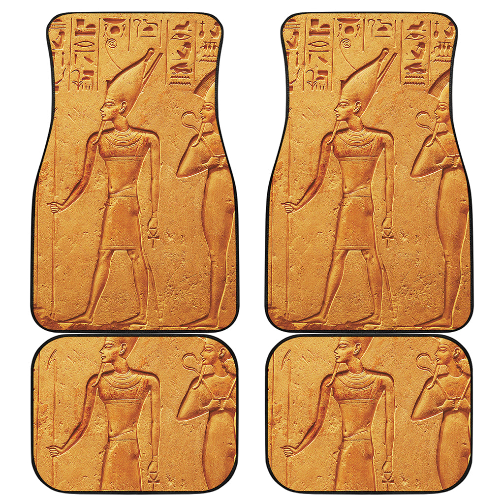 Ancient Egyptian Gods Print Front and Back Car Floor Mats