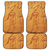 Ancient Egyptian Gods Print Front and Back Car Floor Mats