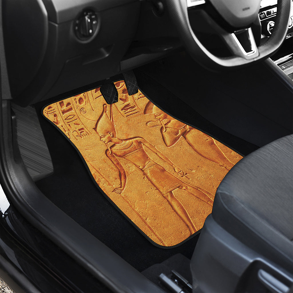 Ancient Egyptian Gods Print Front and Back Car Floor Mats