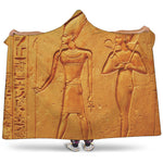 Ancient Egyptian Gods Print Hooded Blanket