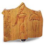 Ancient Egyptian Gods Print Hooded Blanket