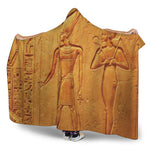 Ancient Egyptian Gods Print Hooded Blanket