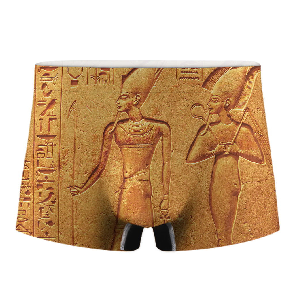 Ancient Egyptian Gods Print Men's Boxer Briefs
