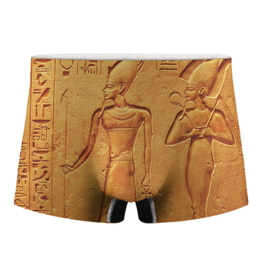 Ancient Egyptian Gods Print Men's Boxer Briefs