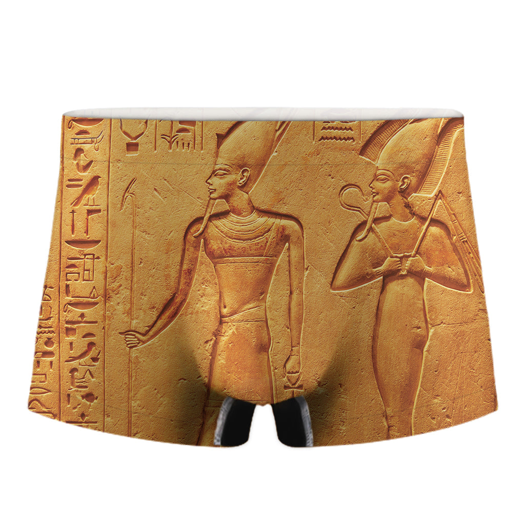 Ancient Egyptian Gods Print Men's Boxer Briefs