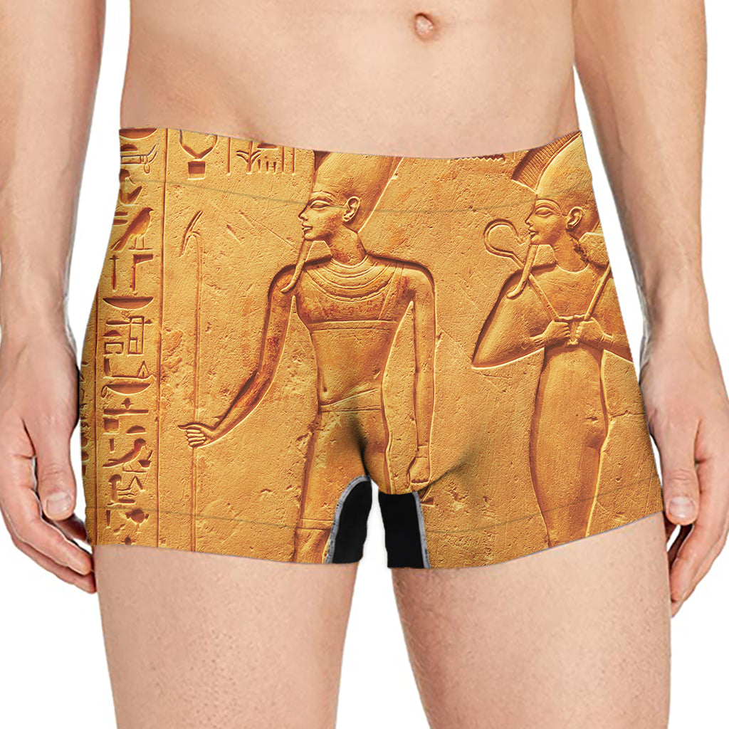 Ancient Egyptian Gods Print Men's Boxer Briefs