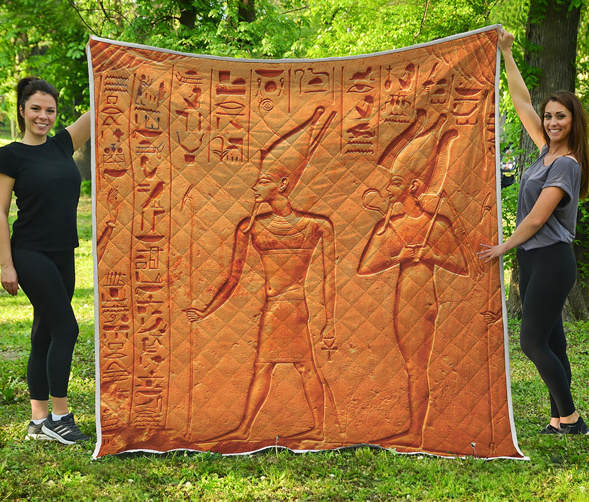 Ancient Egyptian Gods Print Quilt