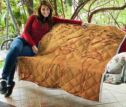 Ancient Egyptian Gods Print Quilt