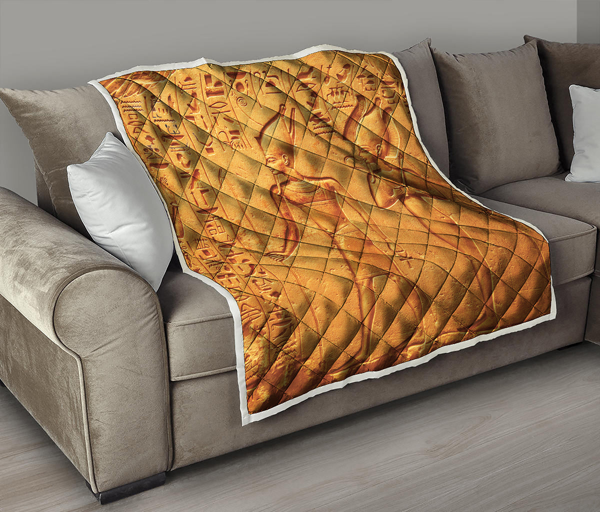 Ancient Egyptian Gods Print Quilt