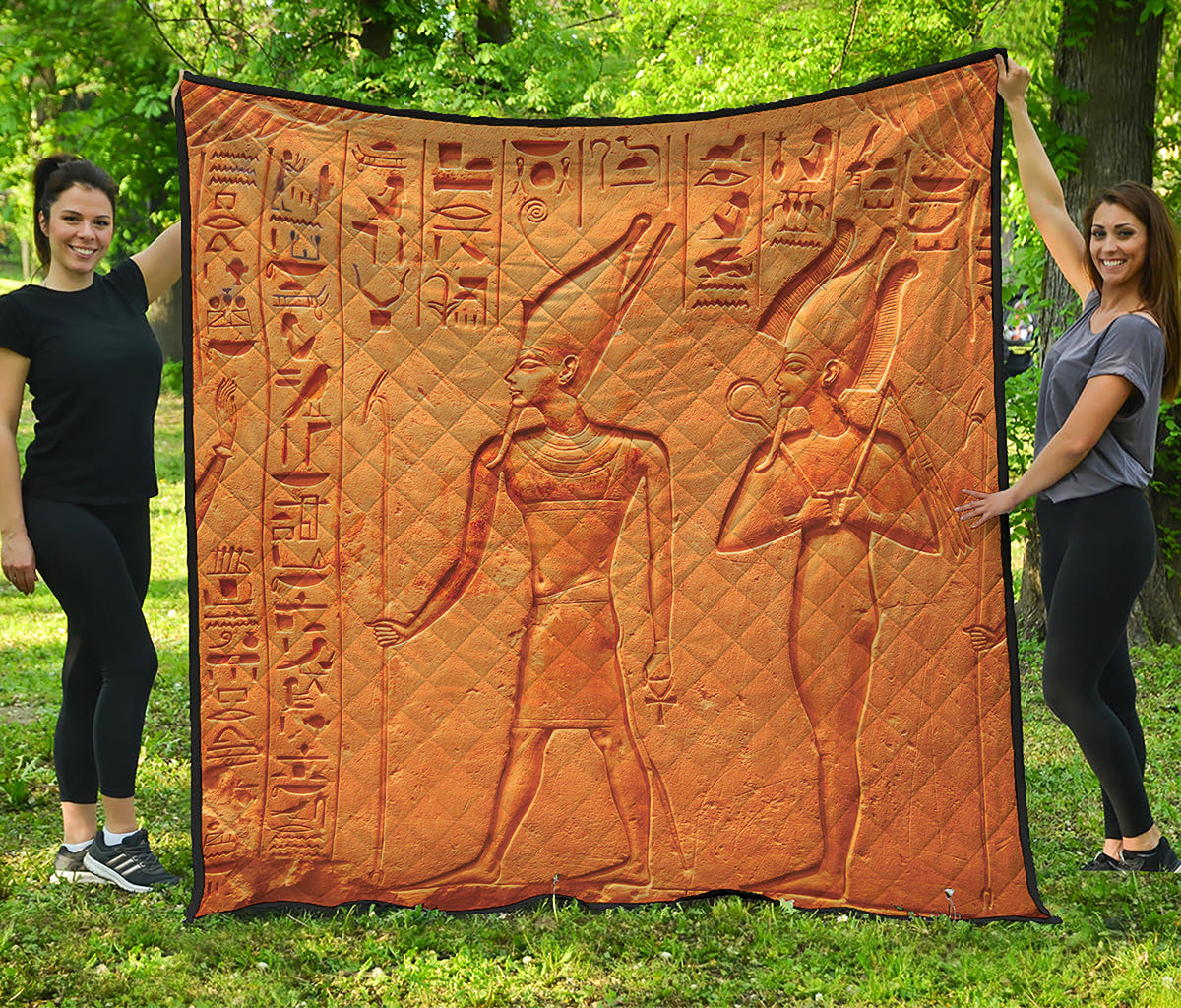 Ancient Egyptian Gods Print Quilt