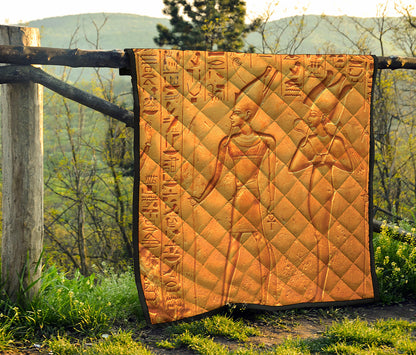 Ancient Egyptian Gods Print Quilt