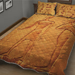 Ancient Egyptian Gods Print Quilt Bed Set