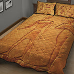 Ancient Egyptian Gods Print Quilt Bed Set