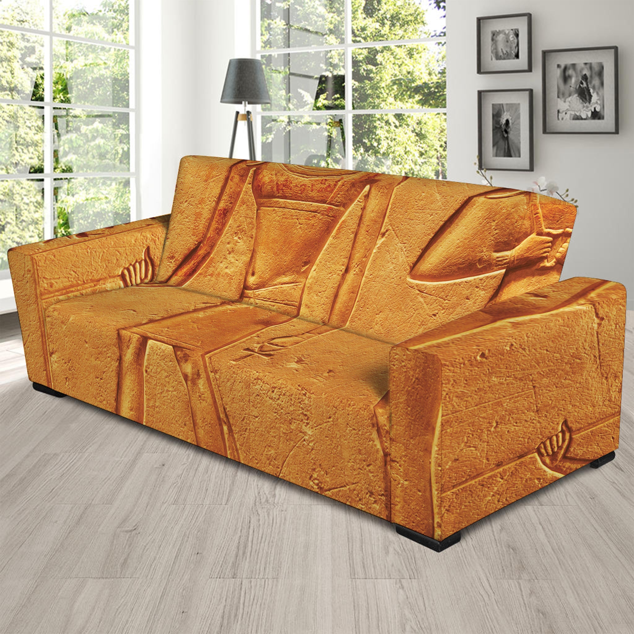 Ancient Egyptian Gods Print Sofa Slipcover