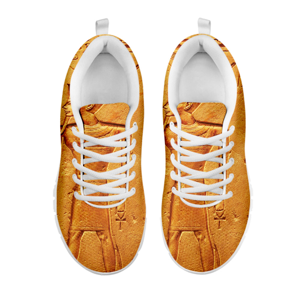 Ancient Egyptian Gods Print White Sneakers