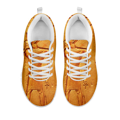 Ancient Egyptian Gods Print White Sneakers