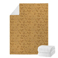 Ancient Egyptian Hieroglyphs Print Blanket