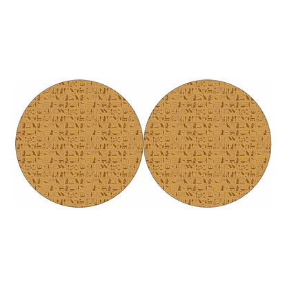 Ancient Egyptian Hieroglyphs Print Car Coasters