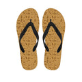 Ancient Egyptian Hieroglyphs Print Flip Flops