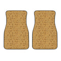 Ancient Egyptian Hieroglyphs Print Front Car Floor Mats