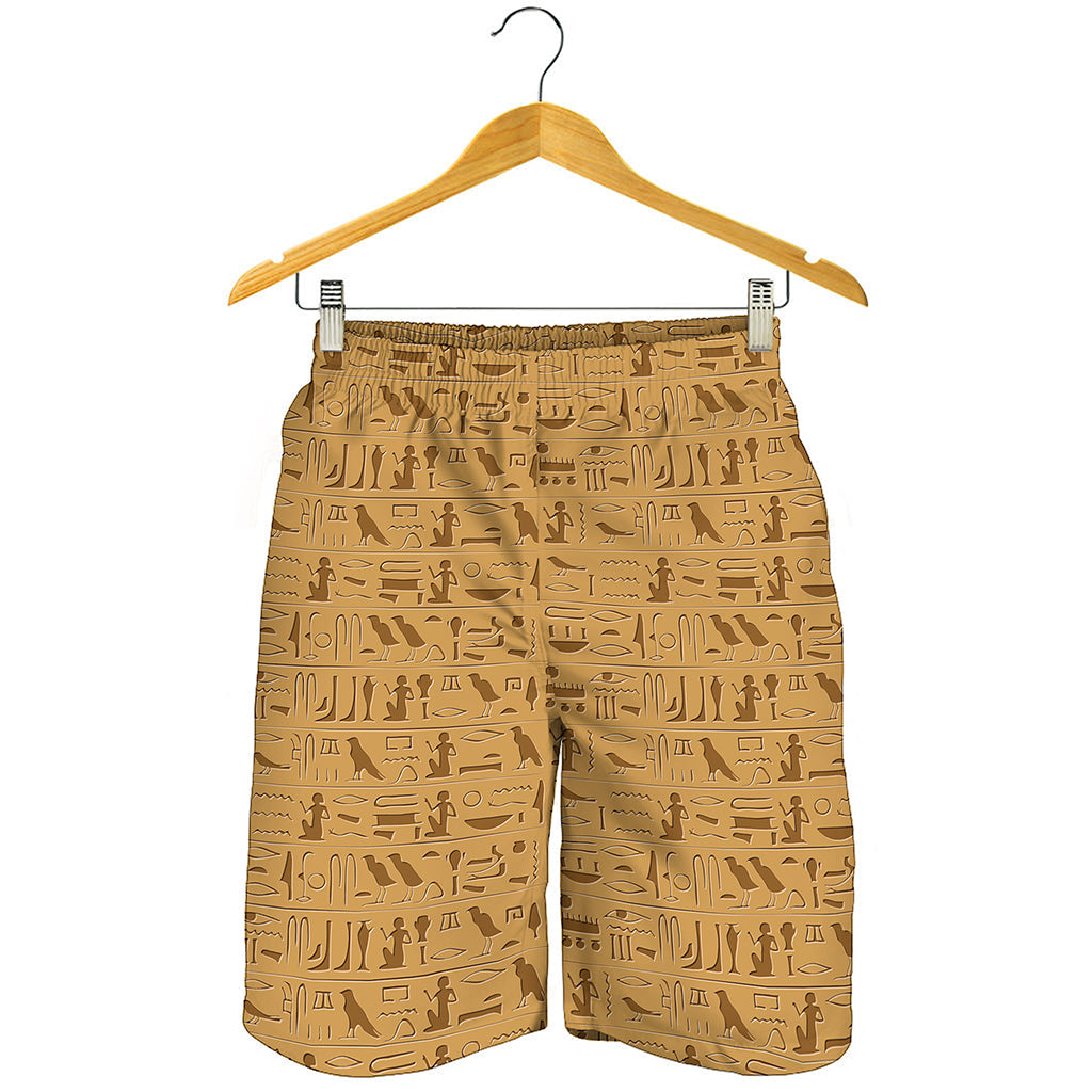 Ancient Egyptian Hieroglyphs Print Men's Shorts