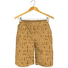 Ancient Egyptian Hieroglyphs Print Men's Shorts