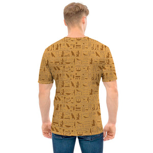 Ancient Egyptian Hieroglyphs Print Men's T-Shirt