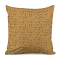 Ancient Egyptian Hieroglyphs Print Pillow Cover