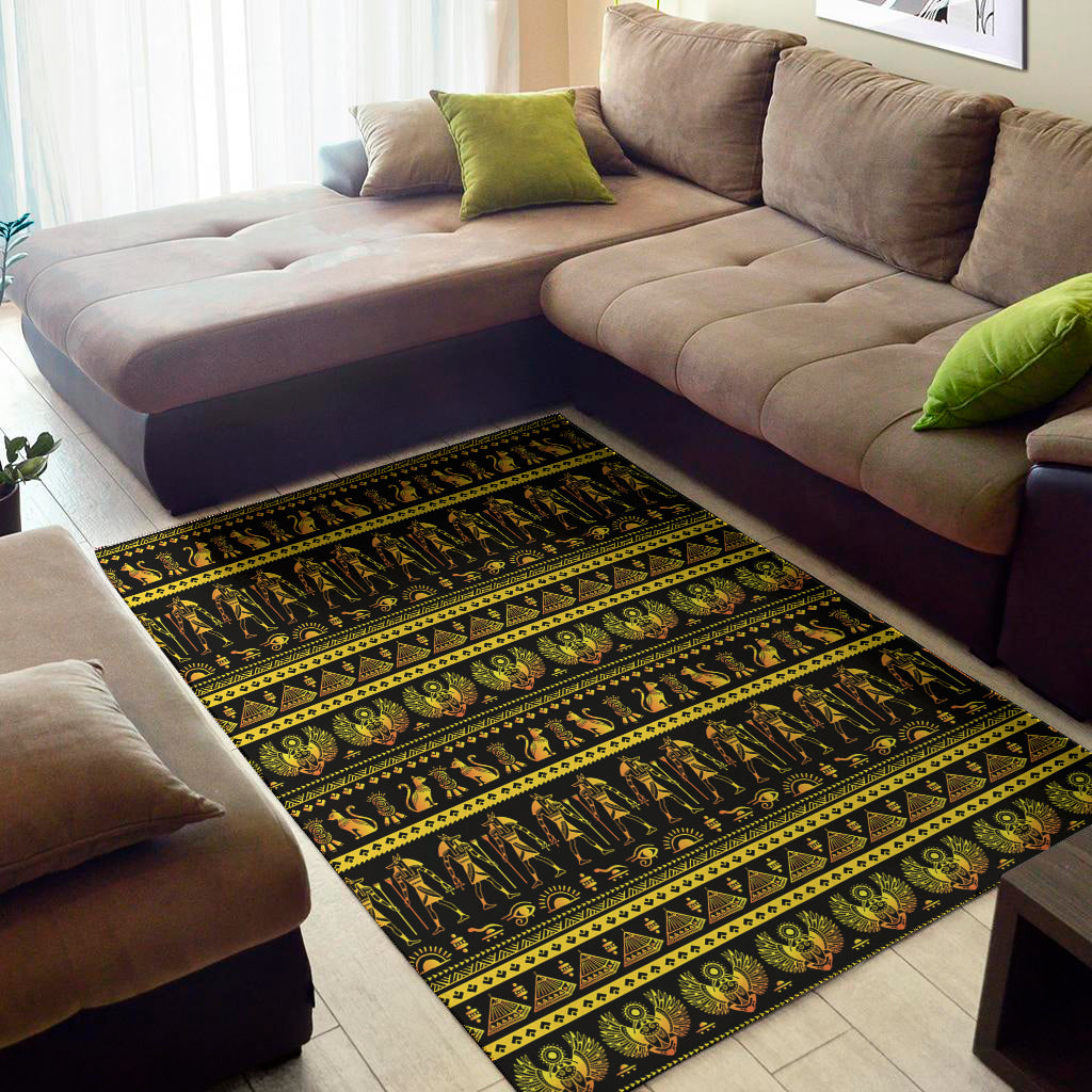 Ancient Egyptian Pattern Print Area Rug
