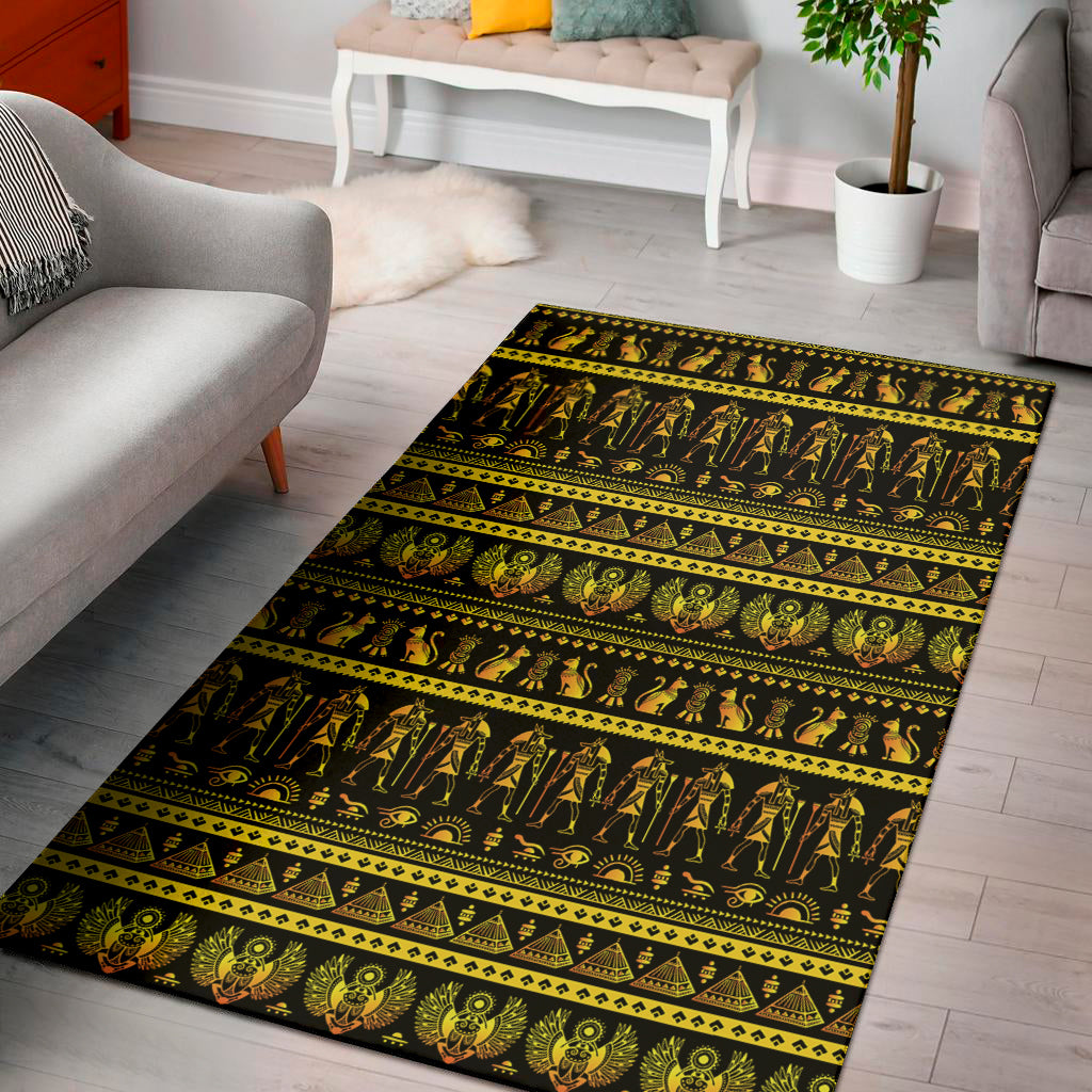Ancient Egyptian Pattern Print Area Rug