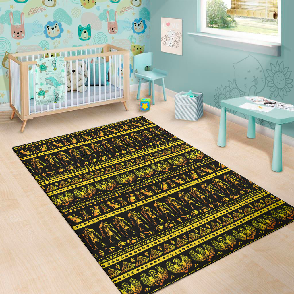 Ancient Egyptian Pattern Print Area Rug
