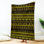 Ancient Egyptian Pattern Print Blanket