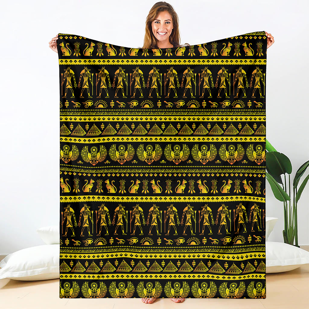 Ancient Egyptian Pattern Print Blanket