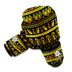 Ancient Egyptian Pattern Print Boxing Gloves
