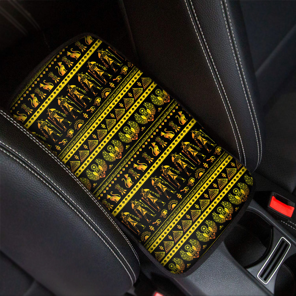 Ancient Egyptian Pattern Print Car Center Console Cover