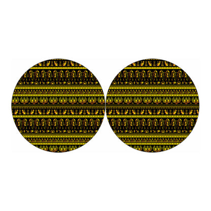 Ancient Egyptian Pattern Print Car Coasters