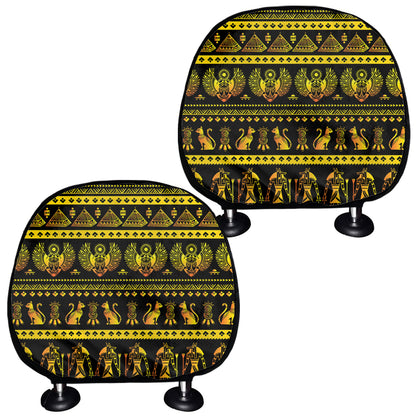 Ancient Egyptian Pattern Print Car Headrest Covers