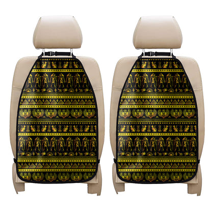 Ancient Egyptian Pattern Print Car Seat Organizers