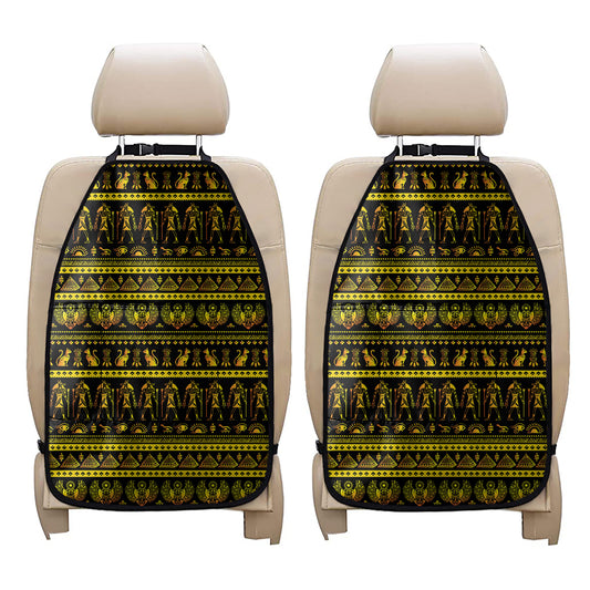 Ancient Egyptian Pattern Print Car Seat Organizers