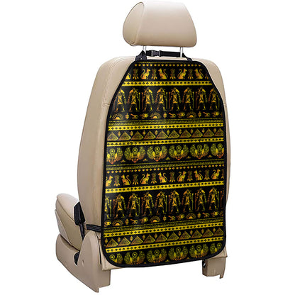 Ancient Egyptian Pattern Print Car Seat Organizers