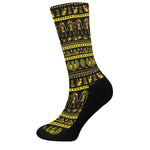 Ancient Egyptian Pattern Print Crew Socks