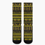 Ancient Egyptian Pattern Print Crew Socks