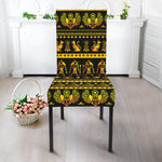 Ancient Egyptian Pattern Print Dining Chair Slipcover