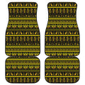 Ancient Egyptian Pattern Print Front and Back Car Floor Mats